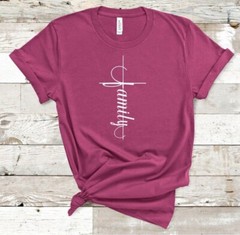 Family Cross T-shirt , Christian Cross, Family Cross Shirt, XS, S, M, L, XL
