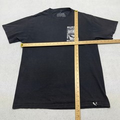 Rusty Butcher Work Sucks Quit Your Job Graphic T-Shirt Mens Large Black Y2K
