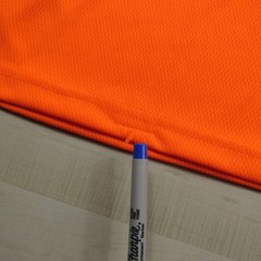 Carhartt Shirt Mens Medium Bright Orange Reflective Class 2 R Tech Performance