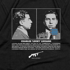 Mugshot Shirt, Lucky Luciano, Mob Mugshots, Mobster Mafia, Y2K Streetwear Shirt