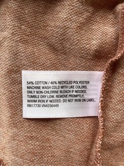 NWT Men’s Goodfellow Small Short Sleeve Heathered Apricot/Orange White Pullover