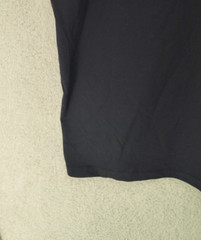 Ascolour Men Shirt Large Black Printed 100% Cotton Short Sleeve Classic Fit Tee