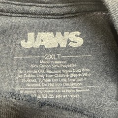 Jaws Movie T-Shirt Men’s 2XL Big & Tall – Horror Fan Retro Shark – Free Shipping