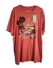 NWT OCEAN & COAST MEN’S SIZE LARGE CORAL 100% COTTON T-shirt Island Time