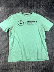 Puma Mercedes AMG Petronas Formula One Team T-Shirt Mens XL Mint Green F1 Racing