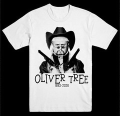 Oliver Tree White Cotton Shirt Full size S-5XL U65.193