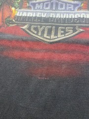 Vintage Harley Davidson Dragon Faded Black T Shirt Size M