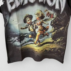 NEW 2026 Mixed Emotion Black “Seaside” Rhinestone High-Quality Men’s Tee S-XL