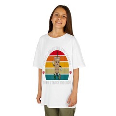First I Drink Iced Coffee Then I Teach Kids Teacher T-Shirt