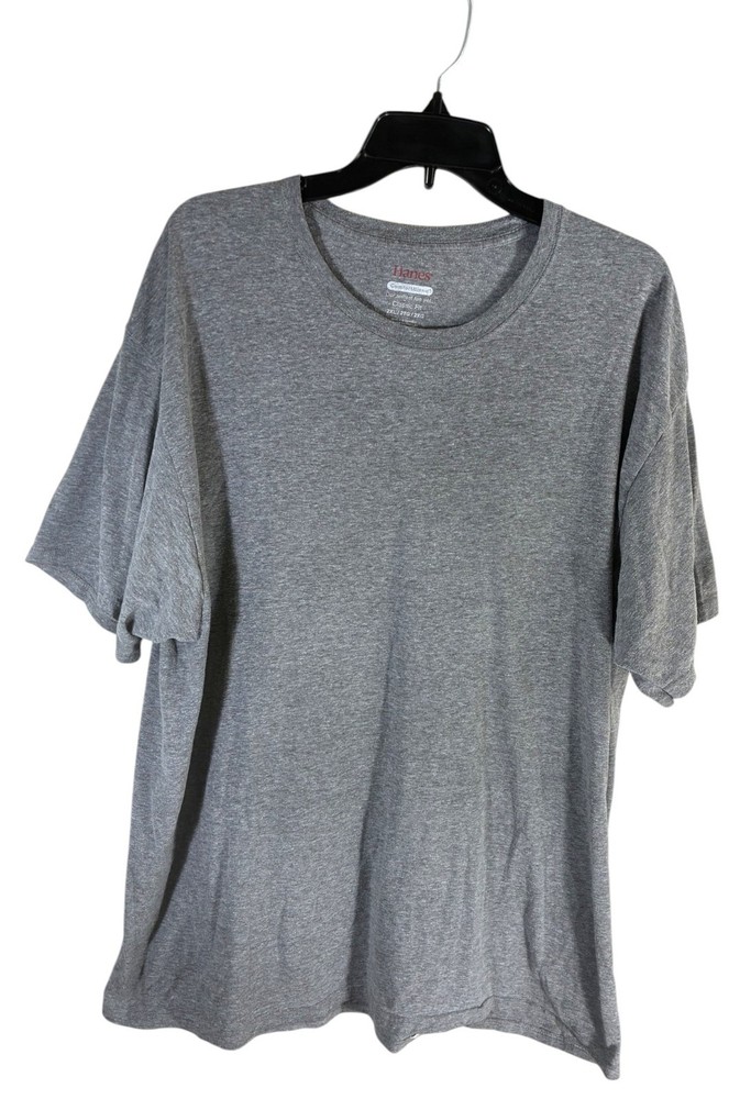 Hanes Men’s ComfortBlend Classic Fit T-Shirt Gray 2XL