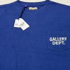Gallery Dept Augi Sleeveless Tee Navy Mens Medium Pocket Logo NWT