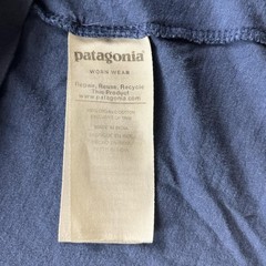 Patagonia T-Shirt Mens XL Blue Fitz Roy Bear Hiking Cotton Short Sleeve 39143