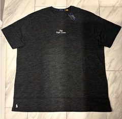 Polo Ralph Lauren Big and Tall Men’s Logo T-Shirt Dark Gray Heather White New