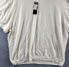The Men’s Store at Bloomingdale’s Cashmere Blend Sweater Tee XXL Cannoli S/S