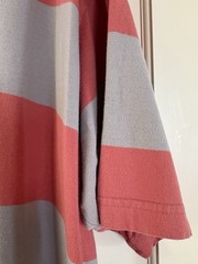 Vintage Levi’s XXL T-Shirt Wide Striped Cotton Tee Brick Red & Gray Relaxed Fit