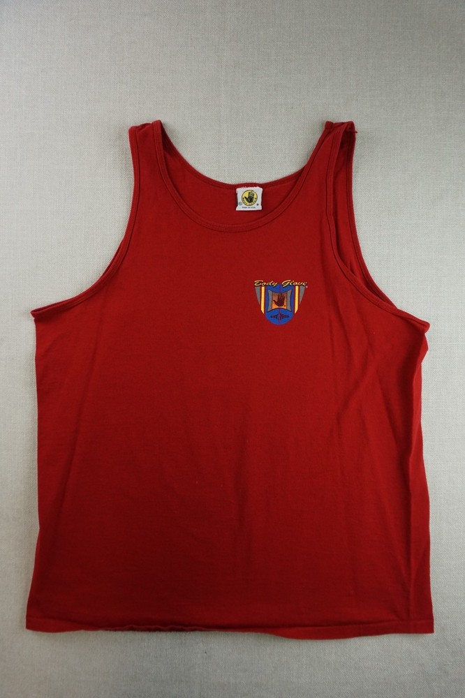 Vintage Body Glove Tank Top Size XL Red Extra Large Beach Sportswear Shirt