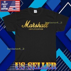 NEW MARSHALL AMPLIFICATION LOGO T-SHIRT AMERICAN ALL COLOR VARIANTS SIZE S-5XL
