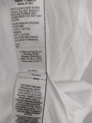 Goodmove M&S Men’s 3Pcs T-shirts Size L White & Blue Regular Fit NEW with Defect