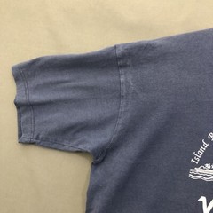 Kenya Africa T-Shirt Vintage Wasini Mens Medium Blue Texprint Short Sleeve Tee