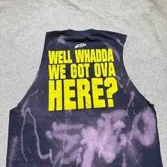 WWE Muscle Tee Mens XL Black Purple Enzo Big Cass Cuppa Haters Bleach Wash Shirt