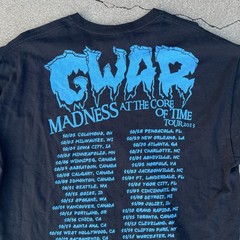 2013 GWAR Madness At The Core Of Time Tour Heavy Metal Punk Band T-Shirt XL