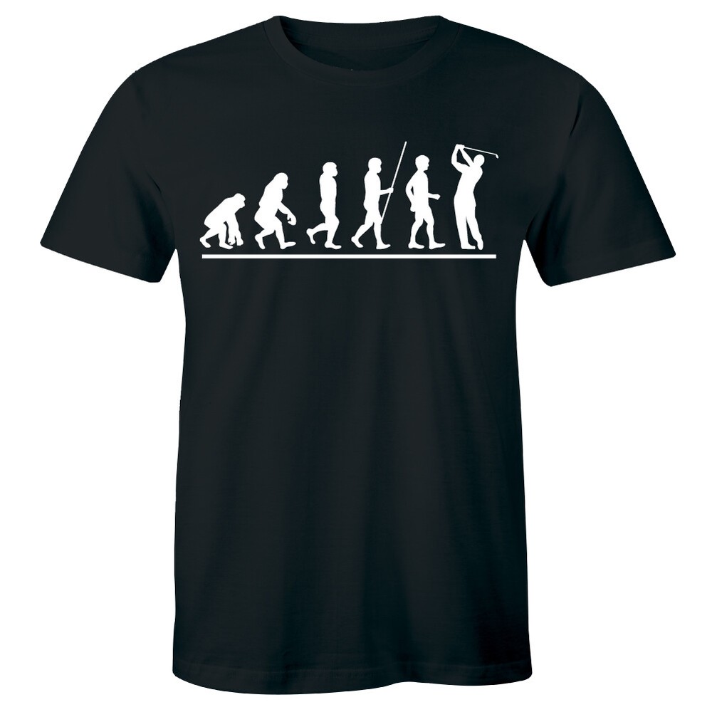 Golf Evolution Sports Humor Short Sleeve T-Shirt for Men