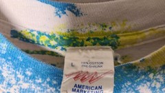 Vintage California All Over Print Size Large Aop Paint Splash Beach Made In USA