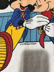 Vintage Disney Mickey Loves Minnie Mouse T shirt Sleep Shirt Pajama Party USA
