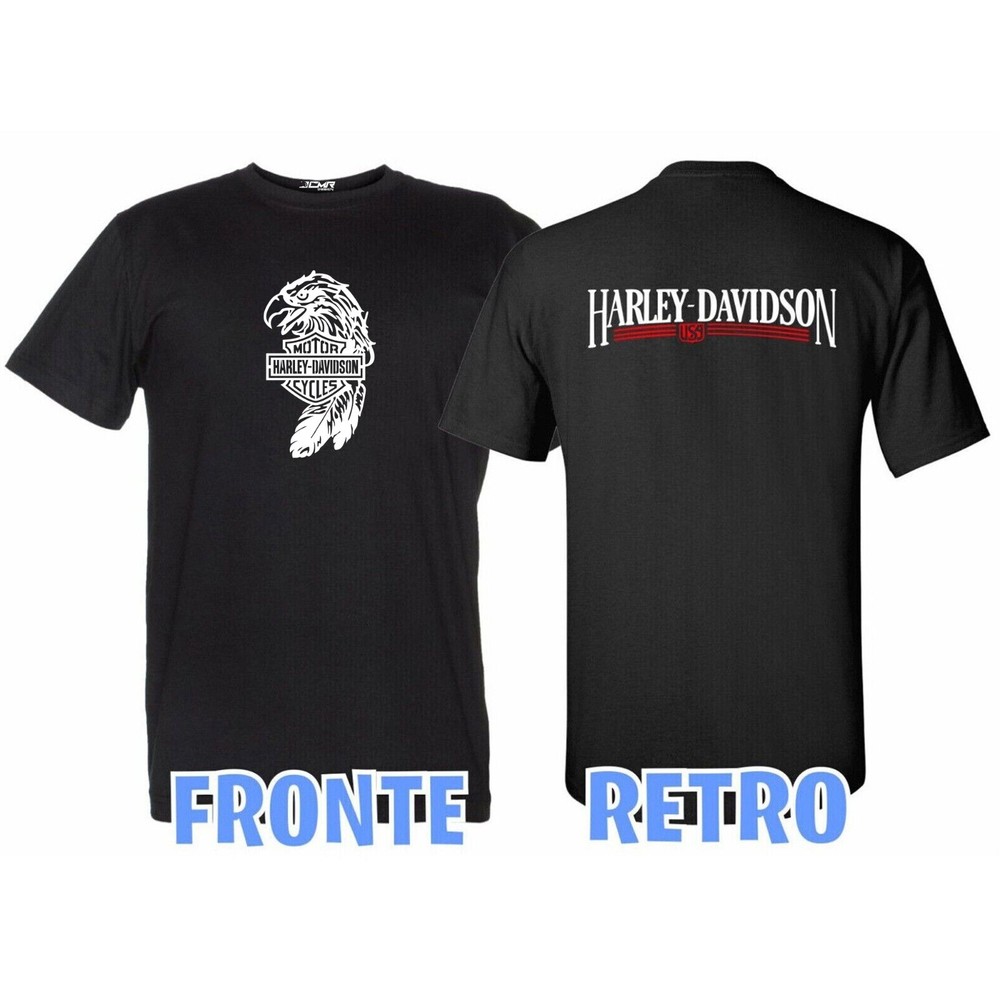 Harley Davidson Tribute T Shirt T Shirt Men Women Black Motorcycle