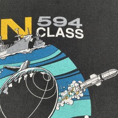 Vtg FOTL Adult XL Black Shirt SSN 594 Class Nuclear Powered Submarine 1991 USA