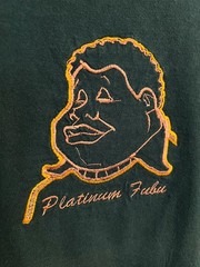 2000s Platinum FUBU Fat Albert Gold Embroidered T-Shirt Large