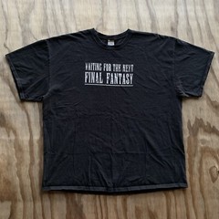 RARE Vintage 2000s Waiting For The Next Final Fantasy Promo Gaming T-Shirt 2XL