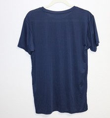 Uniqlo Airism Men Micro Mesh Lightweight Polyester Spandex Size M Blue Tee Top