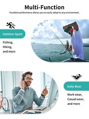 UPF50+ Men’s UV Skin Protection T-Shirts Long Sleeve Casual Beach Outdoor Shirts