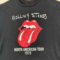 The Rolling Stones T Shirt Mens XL Black Short Sleeve Lips Rock And Roll Band