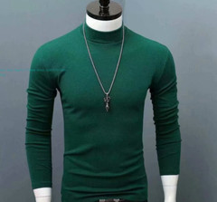 Mens Turtle Neck Sweater T-Shirt Tee Extra Soft Tops Winter Warm Size S-5XL Gift