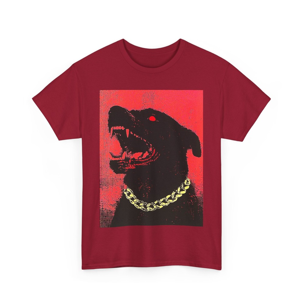 GANGSTER HIP HOP DOG STREET WEAR GIFT MEN DAD SHIRT ROTTWEILER PITBULL CHAIN