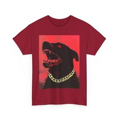 GANGSTER HIP HOP DOG STREET WEAR GIFT MEN DAD SHIRT ROTTWEILER PITBULL CHAIN