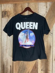 Queen T-shirt We Will Rock You Freddie Mercury Size M Black