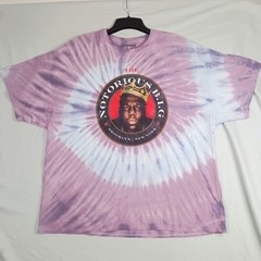 Brooklyn Mint Notorious BIG Shirt Mens 2XL XXL Purple Tie Dye Graphic Rap Tee