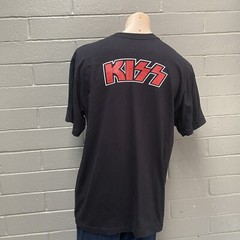 Vintage KISS T-Shirt Mens Size XL Heavy Metal Rock Music Tee The Roxx Single S