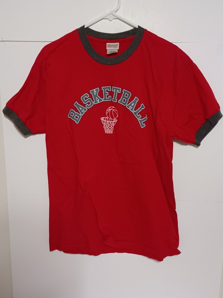 American Outdoors Genuine apparel Red Large T Shirt. Basketball Logo…