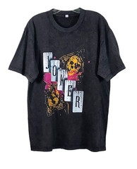 JOKER skull card washed gray tee tshirt L men’s