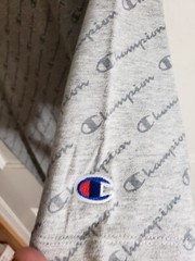 Champion Spellout Diagonal Heritage Athletic Apparel Shirt Gray Mens L NWT grey