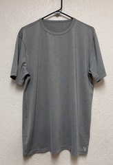 Vuori Gray Zephyr T Shirt Tee Performance Stretch Crew Neck V191 Sz L