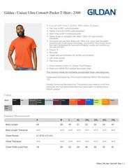 Gildan 2300 Ultra Cotton® Unisex Pocket T-Shirt | Classic Fit, Soft & Durable