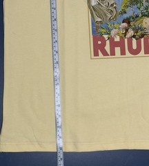 RHUDE Angel Graphic Print T-Shirt Yellow Men’s Regular Fit Size L
