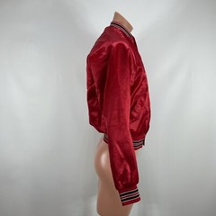 Vintage Missouri USA Wrestling Red Satin Jacket Small National Team Rare