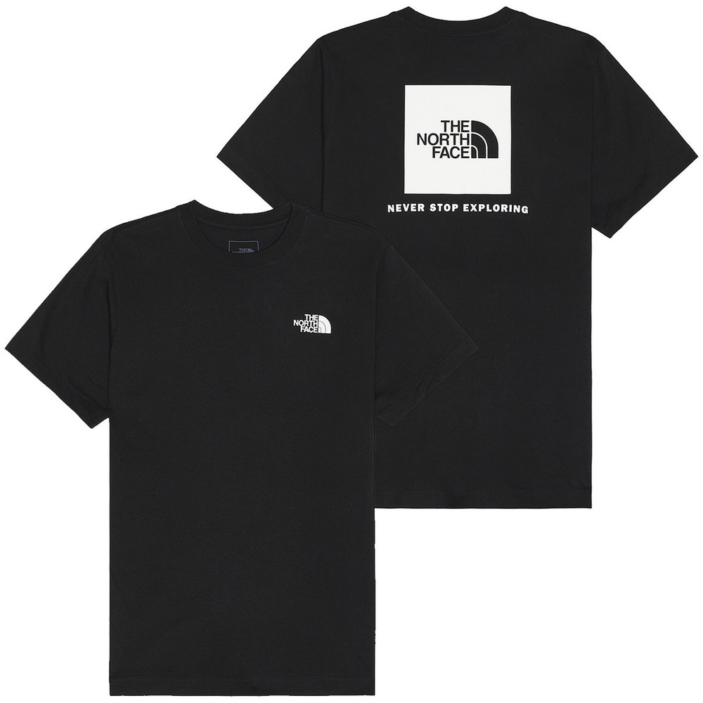 The North Face Mens Evolution Core Box NSE S/S Tee T-shirt -TNF Black / White