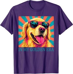 Funny in My Golden Retriever Era Cool Dog Mom Graphic T-Shirt